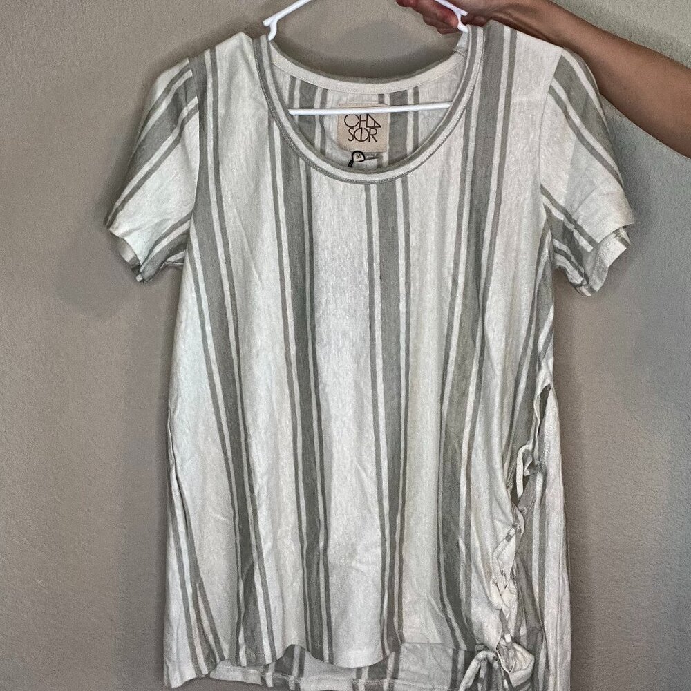Chasor grey and cream t shirt